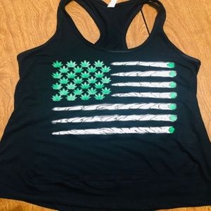 Cannabis Flag Tank Top